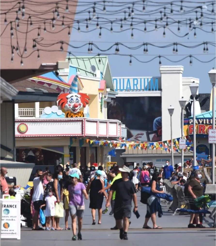 Arcades, boardwalk, privates beaches and more!